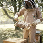 Princess of Wales in bee suit w frame