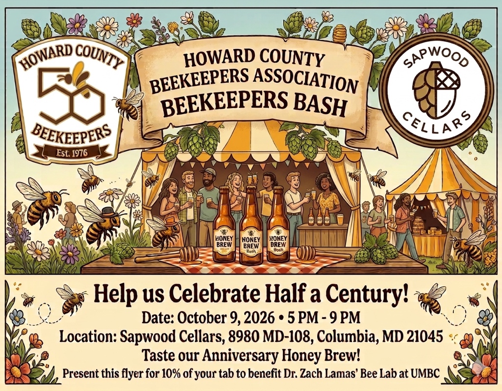 Howard County 50th Anniversary Beekeeper Bash Poster